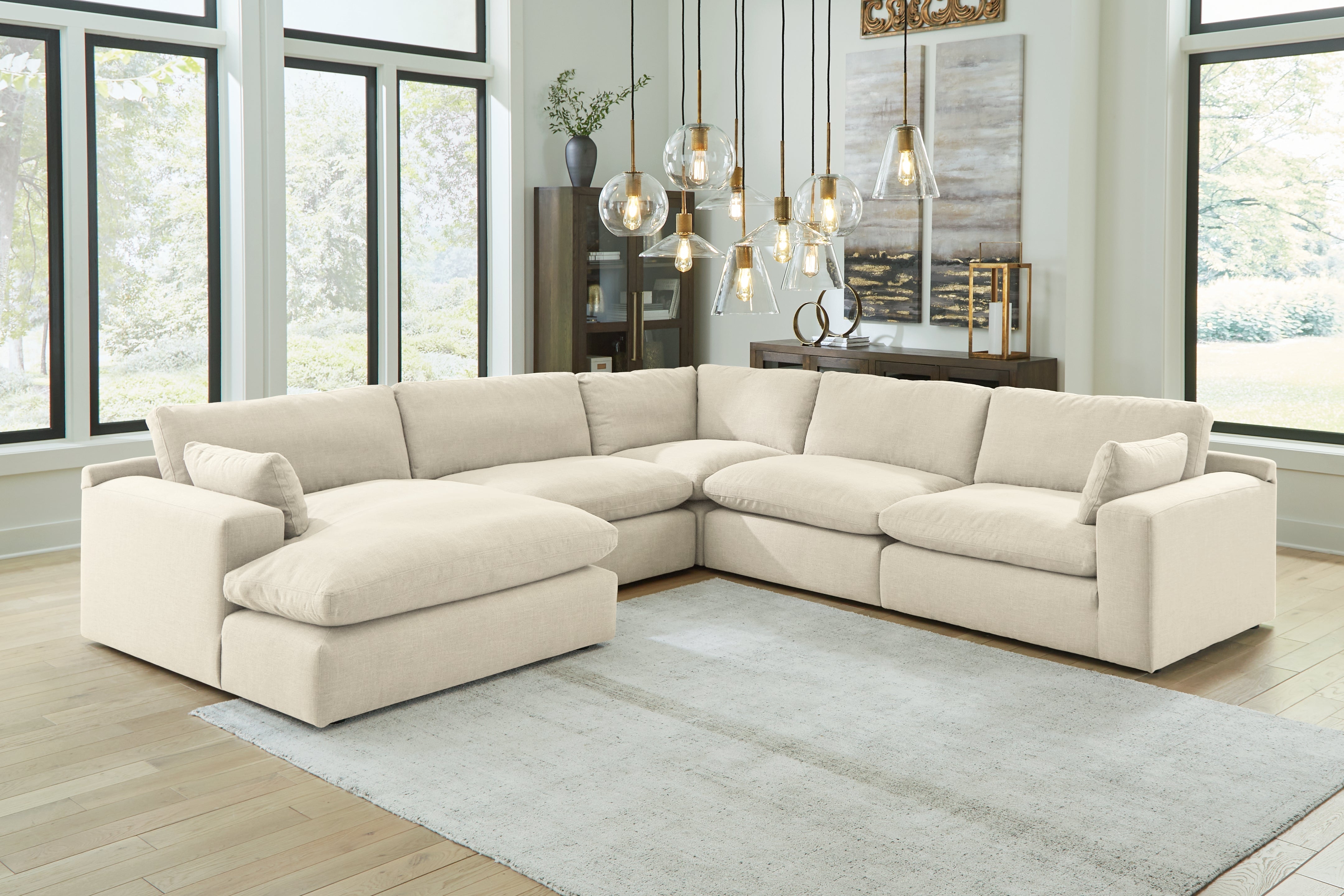 Orleans Furniture - Ashley Furniture - Elyza Sectional - RAF 10-Piece Sectional / Linen - 10006S8