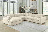 Orleans Furniture - Ashley Furniture - Elyza Sectional - RAF 10-Piece Sectional / Linen - 10006S8