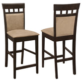 Orleans Furniture - Coaster - Gabriel Closed Back Counter Chair Cappuccino (Set of 2) - 100219