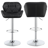 Orleans Furniture - Coaster - Berrington Upholstered Adjustable Bar Stool Black (Set of 2) - 100425