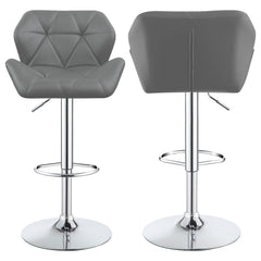 Orleans Furniture - Coaster - Berrington Upholstered Adjustable Bar Stool Grey (Set of 2) - 100426
