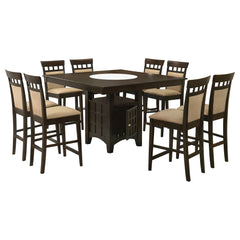 Gabriel 9-piece Square Counter Height Dining Set Cappuccino