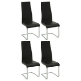 Orleans Furniture - Coaster - Montclair Upholstered Dining Side Chair Black (Set of 4) - 100515BLK
