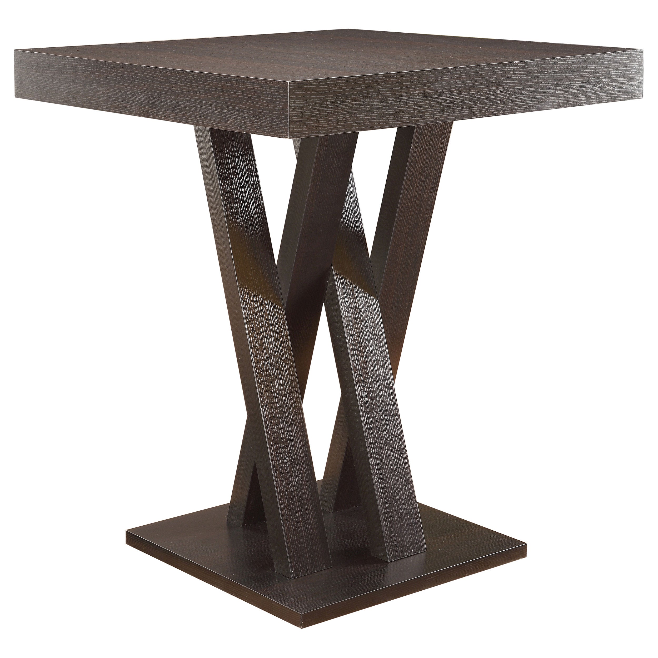 Orleans Furniture - Coaster - Freda Square 36-inch Pub Height Bistro Bar Table Cappuccino - 100520