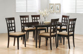 Orleans Furniture - Coaster - Gabriel 7-piece Extension Leaf Dining Table Set Cappuccino - 100770-S7