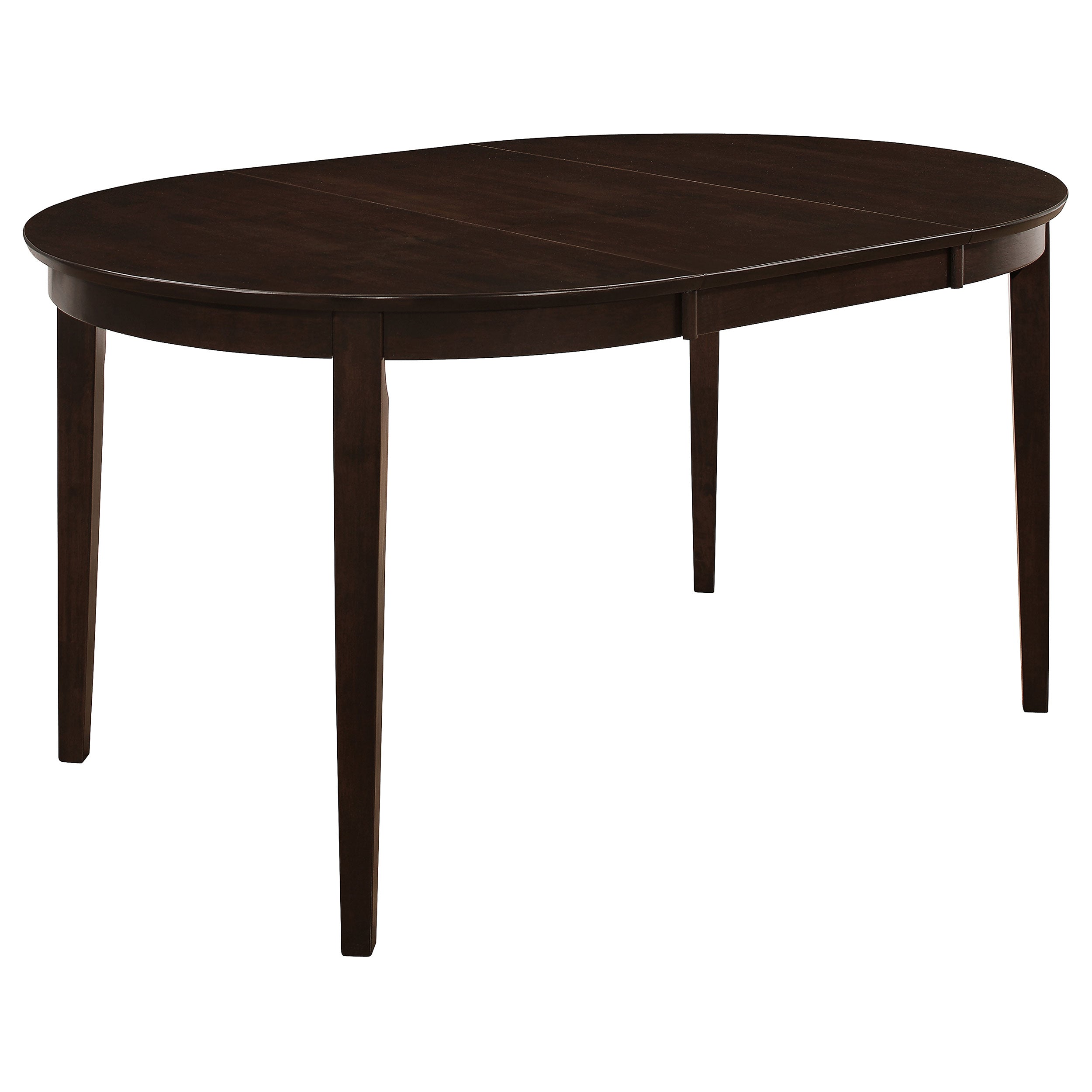 Orleans Furniture - Coaster - Gabriel Oval 60-inch Extension Leaf Dining Table Cappuccino - 100770
