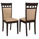 Orleans Furniture - Coaster - Gabriel Closed Back Dining Side Chair Cappuccino (Set of 2) - 100773