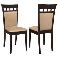 Orleans Furniture - Coaster - Gabriel Closed Back Dining Side Chair Cappuccino (Set of 2) - 100773