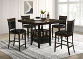 Orleans Furniture - Coaster - Jaden 5-piece Square Counter Height Dining Set Espresso - 100958-S5