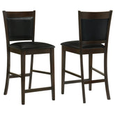Orleans Furniture - Coaster - Jaden Upholstered Counter Chair Espresso (Set of 2) - 100959