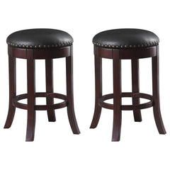 Orleans Furniture - Coaster - Aboushi Backless Swivel Counter Stool Brown (Set of 2) - 101059