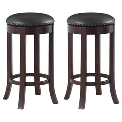 Orleans Furniture - Coaster - Aboushi Backless Swivel Bar Stool Brown (Set of 2) - 101060