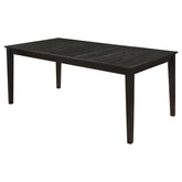 Orleans Furniture - Coaster - Louise Rectangular 78-inch Extension Leaf Dining Table Black - 101561