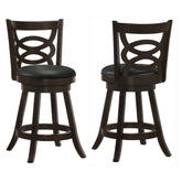 Orleans Furniture - Coaster - Calecita Wood Swivel Counter Stool Cappuccino (Set of 2) - 101929