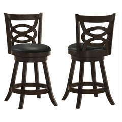 Orleans Furniture - Coaster - Calecita Wood Swivel Counter Stool Cappuccino (Set of 2) - 101929