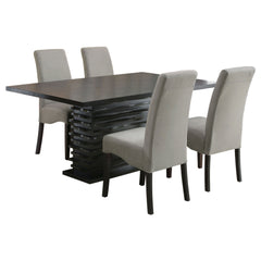 Stanton 5-piece Rectangular Dining Table Set Grey