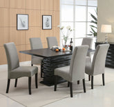 Orleans Furniture - Coaster - Stanton 7-piece Rectangular Dining Table Set Grey - 102061-S7