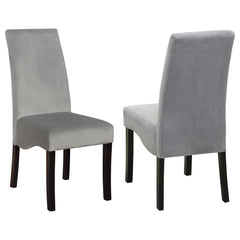 Orleans Furniture - Coaster - Stanton Velvet Upholstered Dining Side Chair Grey (Set of 2) - 102062
