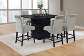 Orleans Furniture - Coaster - Stanton 7-piece Square Counter Height Dining Table Set Grey - 102068-S7