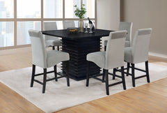 Orleans Furniture - Coaster - Stanton 7-piece Square Counter Height Dining Table Set Grey - 102068-S7