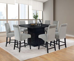 Orleans Furniture - Coaster - Stanton 9-piece Square Counter Height Dining Table Set Grey - 102068-S9