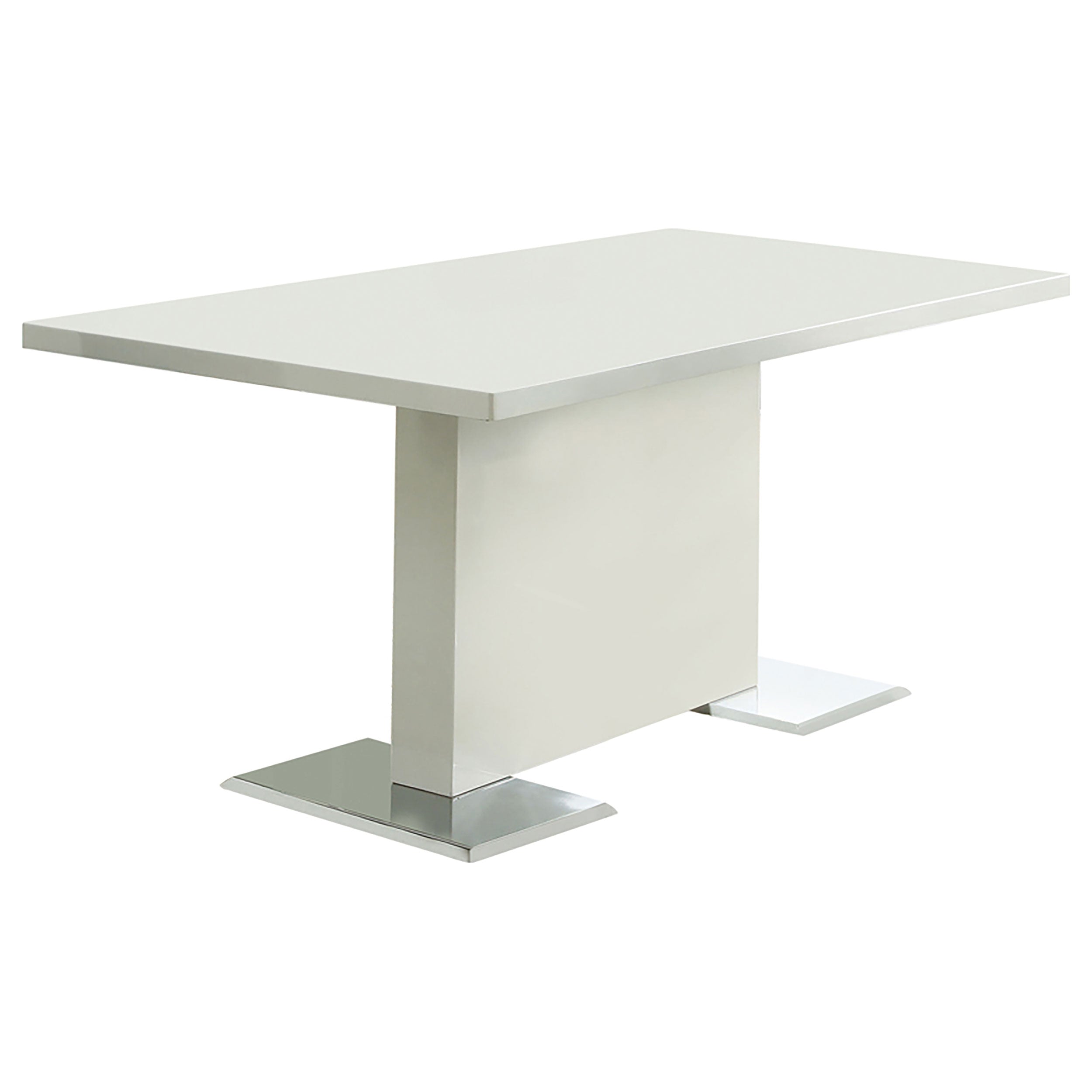 Orleans Furniture - Coaster - Anges Rectangular 63-inch Dining Table White High Gloss - 102310