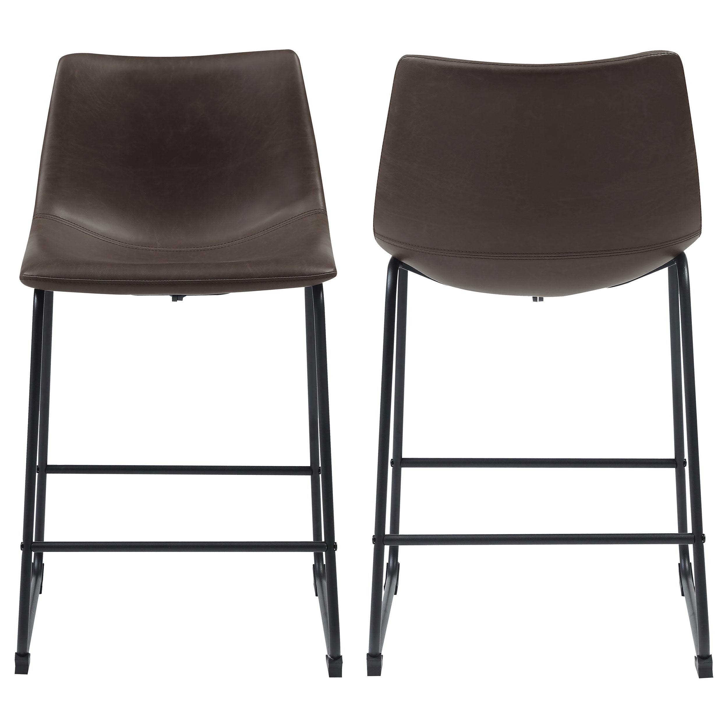 Orleans Furniture - Coaster - Michelle Upholstered Counter Chair Brown (Set of 2) - 102535