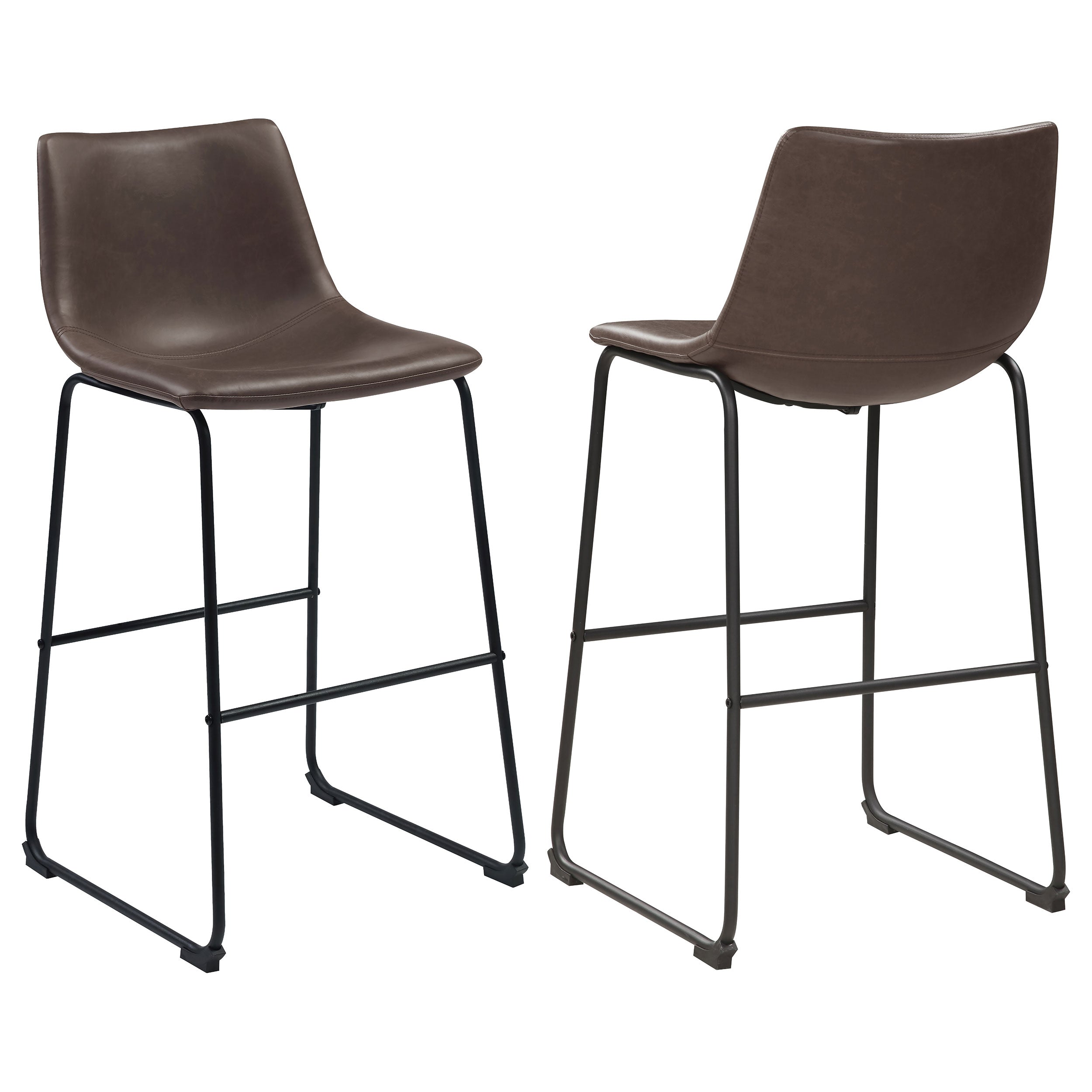 Orleans Furniture - Coaster - Michelle Upholstered Bar Chair Brown (Set of 2) - 102536