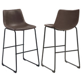 Orleans Furniture - Coaster - Michelle Upholstered Bar Chair Brown (Set of 2) - 102536