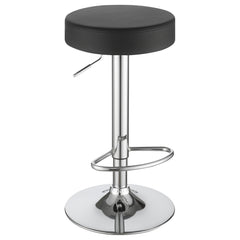 Orleans Furniture - Coaster - Ramses 29-inch Adjustable Bar Stool Chrome and Black - 102558