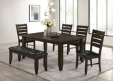 Orleans Furniture - Coaster - Dalila 6-piece Rectangular Dining Table Set Cappuccino - 102721-S6