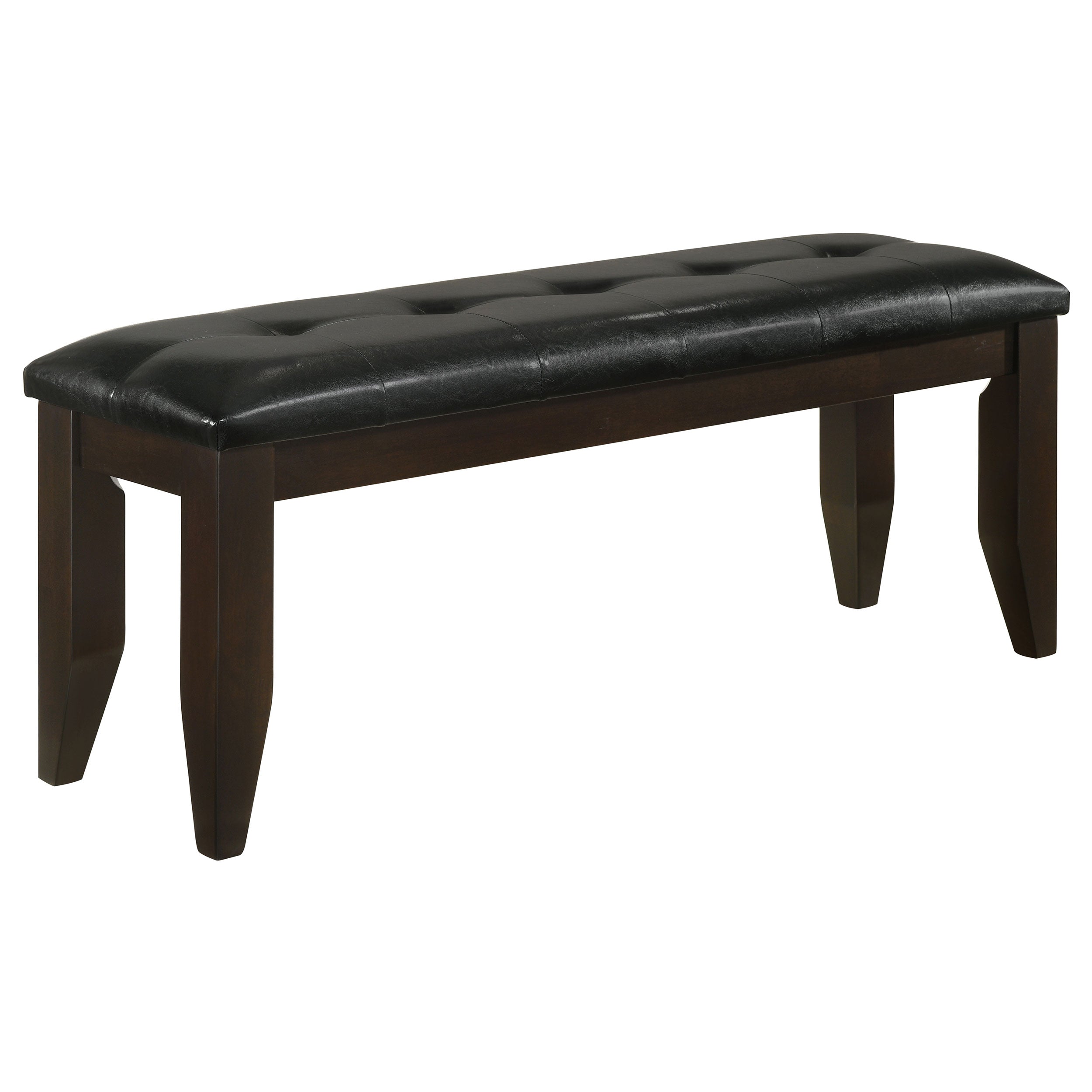 Orleans Furniture - Coaster - Dalila Leatherette Upholstered Wood Dining Bench Cappuccino - 102723
