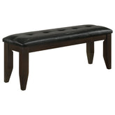 Orleans Furniture - Coaster - Dalila Leatherette Upholstered Wood Dining Bench Cappuccino - 102723