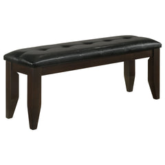 Orleans Furniture - Coaster - Dalila Leatherette Upholstered Wood Dining Bench Cappuccino - 102723