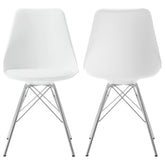 Orleans Furniture - Coaster - Juniper Polypropylene Dining Side Chair White (Set of 2) - 102792
