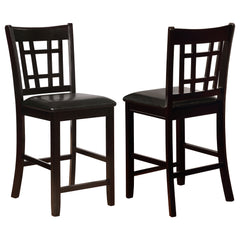 Orleans Furniture - Coaster - Lavon Wood Counter Chair Black and Espresso (Set of 2) - 102889