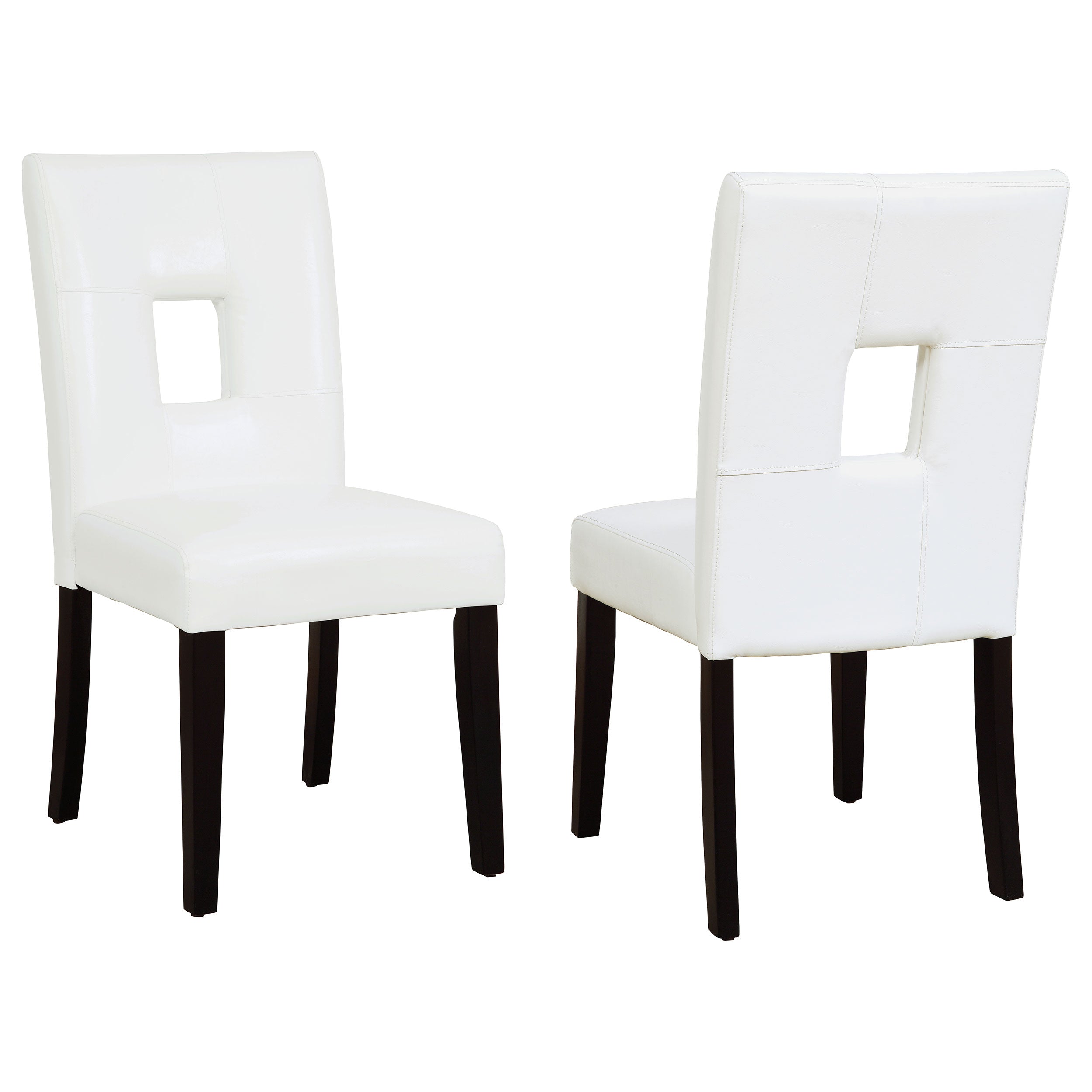 Orleans Furniture - Coaster - Shannon Upholstered Dining Side Chair White (Set of 2) - 103612WHT