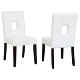 Orleans Furniture - Coaster - Shannon Upholstered Dining Side Chair White (Set of 2) - 103612WHT