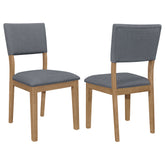 Orleans Furniture - Coaster - Sharon Fabric Upholstered Dining Side Chair Brown (Set of 2) - 104172