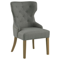 Orleans Furniture - Coaster - Baney Tufted Upholstered Dining Chair Grey and Rustic Grey - 104537