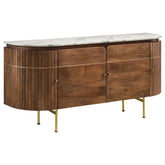 Orleans Furniture - Coaster - Ortega 4-door Marble Top Sideboard Buffet Cabinet Natural - 105145