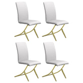 Orleans Furniture - Coaster - Carmelia Upholstered Dining Side Chair White (Set of 4) - 105171