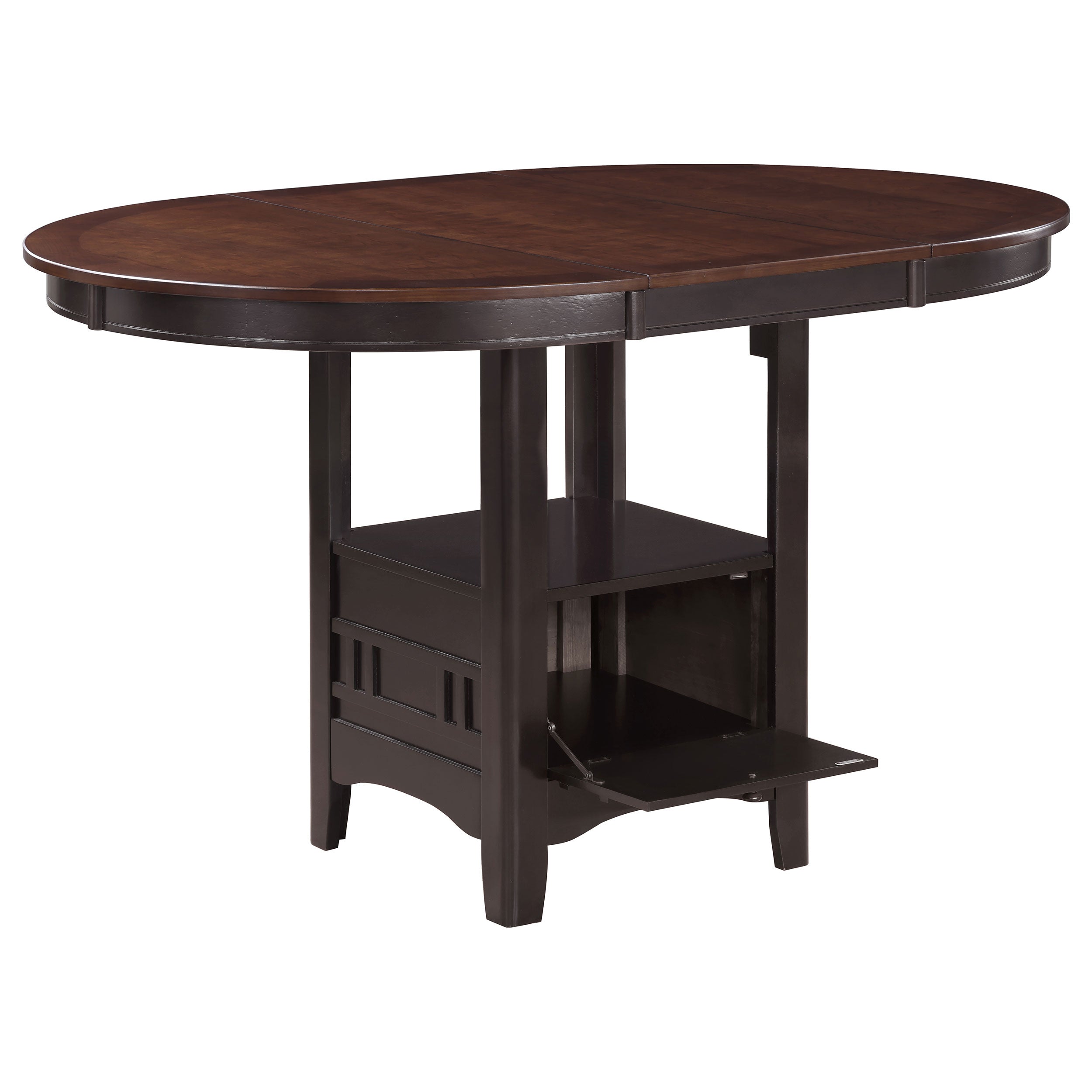 Orleans Furniture - Coaster - Lavon Oval 60-inch Extension Counter Dining Table Chestnut - 105278