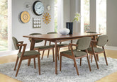 Orleans Furniture - Coaster - Malone 7-piece Rectangular Dining Table Set Dark Walnut - 105351-S7