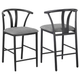 Orleans Furniture - Coaster - Dolman Counter Height Dining Side Chair Grey (Set of 2) - 105549