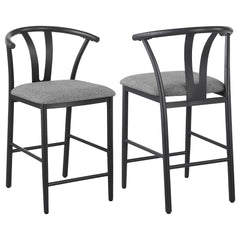 Orleans Furniture - Coaster - Dolman Counter Height Dining Side Chair Grey (Set of 2) - 105549