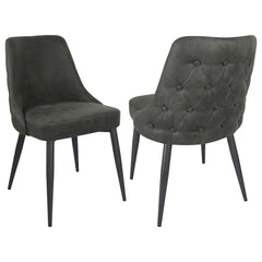 Orleans Furniture - Coaster - Cosmo Upholstered Dining Side Chair Grey (Set of 2) - 106046