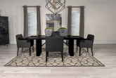 Orleans Furniture - Coaster - Catherine 5-piece Rectangular Dining Table Set Black - 106251-S5