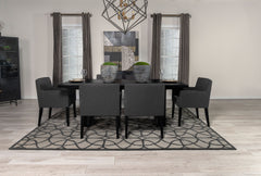 Orleans Furniture - Coaster - Catherine 7-piece Rectangular Dining Table Set Black - 106251-S7