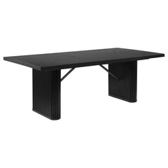 Orleans Furniture - Coaster - Catherine Rectangular 84-inch Wood Dining Table Black - 106251